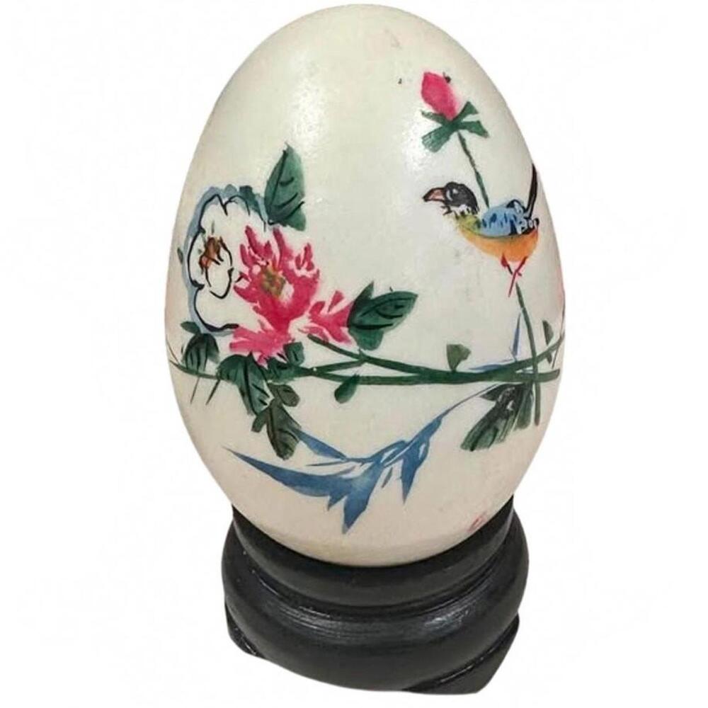 Complete Collection – 38 Hand-Painted Asian Art Eggs – Circa 1950s